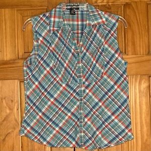 NWOT Vintage Relativity Sleeveless Top Blouse Size XL